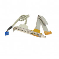 порт для системной платы 2xUSB 2.0 + DB15, Game-port 15pin Gembird DVS-DB15US