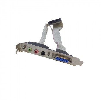 порт для системной платы 3xJack + DB15, Game-port 15pin Gembird DVS-DBJA15S