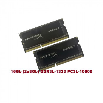 ОЗУ So-Dimm 16Gb PC3L-10600, DDR3L-1333, KingSton HyperX HX313LS8IВ/8 99Р5471-016.A00LF (Kit 2x8Gb)