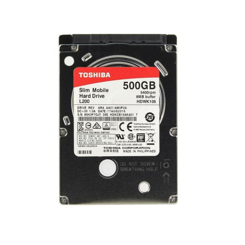 Винчестер 2,5" 500Гб SATA Toshiba L200 HDWK105UZSVA