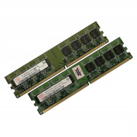 ОЗУ Dimm 2Gb PC2-5300(667)DDR2 Hynix HYMP512U64CP8-Y5 (Kit 2x1Gb) 