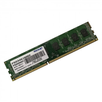 ОЗУ Dimm 4Gb PC3-12800(1600)DDR3 Patriot PSD34G16002