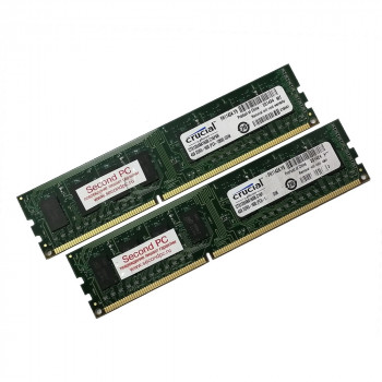 б/у 8Gb PC3-12800(1600)DDR3 Crucial CT51264BA160B.С16FKR (Kit 2x4Gb) 