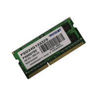 ОЗУ So-Dimm 4Gb PC3-10600, DDR3-1333, Patriot PSD34G13332S