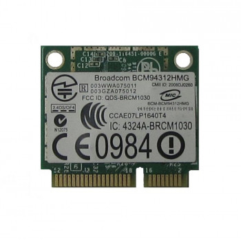 контроллер  WLAN Wi-Fi microPCI-Express BroadCom BCM94312HMG, QDS-BRCM1030 802.11 b/g\n