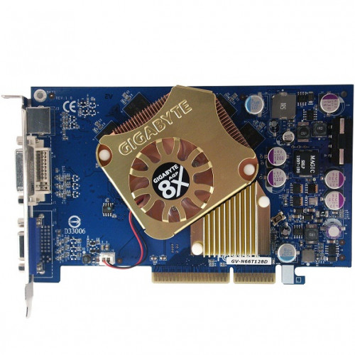 Видеокарта AGP 128Mb Fx6600Gt GigaByte GA-N66T128D