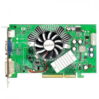 б/у Видеокарта AGP 128Mb Fx6600 WinFast Leadtek A6600TD