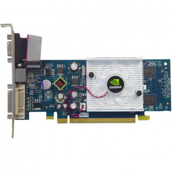 б/у Видеокарта PCI-E 256Mb GeForce Fx8400Gs ECS 