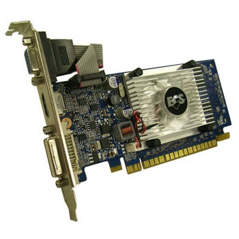 б/у Видеокарта PCI-E 1Gb GeForce Gt210 ECS 