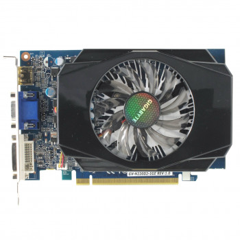 б/у Видеокарта PCI-E 1Gb GeForce Gt220 GigaByte 