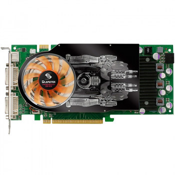 б/у Видеокарта PCI-E 384Mb GeForce Fx9600Gso Leadtek 