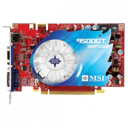 Видеокарта PCI-E 512Mb GeForce Fx9500Gt MSI N9500GT-MD512/D3