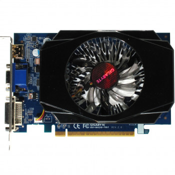 б/у Видеокарта PCI-E 1Gb GeForce Gt430 GigaByte 