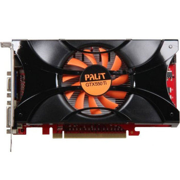 б/у Видеокарта PCI-E 1Gb GeForce Gtx550Ti Palit 