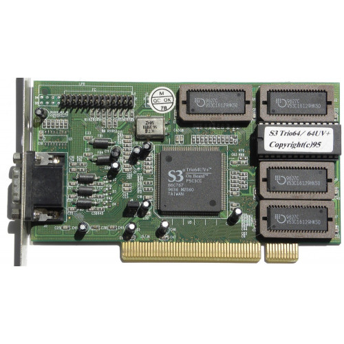 Видеокарта PCI 2Mb S3 Trio64UV+  86C767
