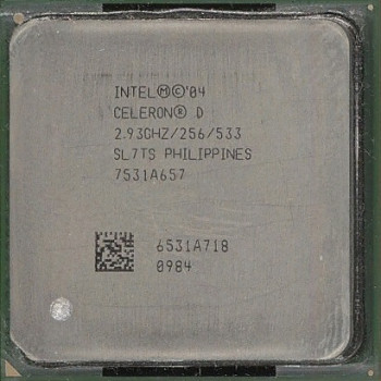 б/у процессор сокет 478 Intel Celeron-D 2,93/256/533 SL7TS