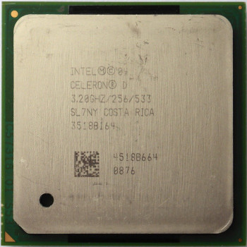 б/у процессор сокет 478 Intel Celeron-D 3,2/256/533 SL7NY