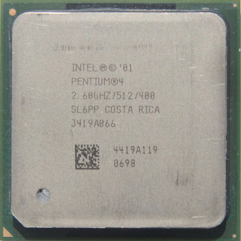 б/у процессор сокет 478 Intel Pentium-4 2,6/512/400 SL6PP