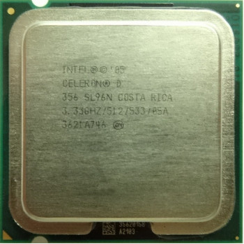 б/у процессор сокет 775 Intel Celeron-D (356) 3,33/512/533 SL96N