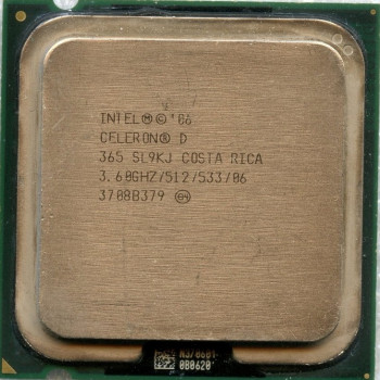 б/у процессор сокет 775 Intel Celeron-D (365) 3,6/512/533 SL9KJ