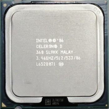 б/у процессор сокет 775 Intel Celeron-D (360) 3,46/512/533 SL9KK