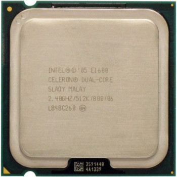 б/у процессор сокет 775 Intel Celeron Dual-Core E1600 2,4/512/800 SLAQY