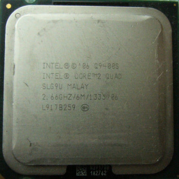 б/у процессор сокет 775 Intel Core2Quad Q9400S 2,66/6/1333 SLG9U