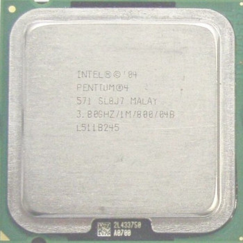 б/у процессор сокет 775 Intel Pentium-4 (571) 3,8/1/800  SL8J7
