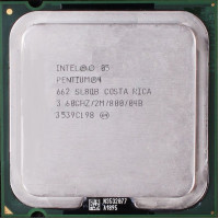 б/у процессор сокет 775 Intel Pentium-4 (662) 3,6/2/800 SL8QB