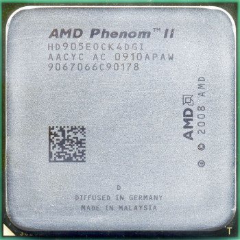 б/у процессор сокет Am3 AMD Phenom II X4 905e- HD905EOCK4DGI