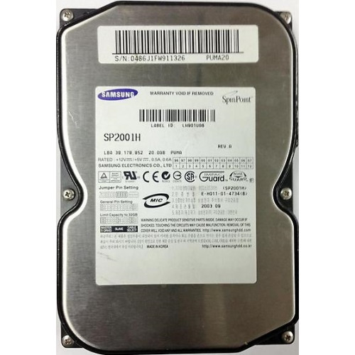 Винчестер IDE 20Gb Samsung SpinPoint P40 SP2001H