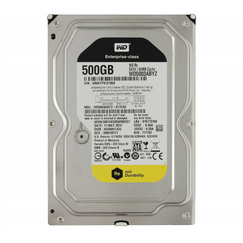 Винчестер SATA 500Gb WD WD5003ABYZ