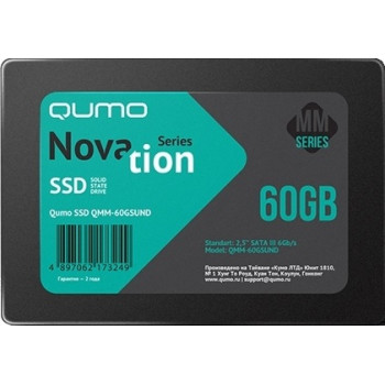 б/у Накопитель SSD 60Gb Qumo Novation
