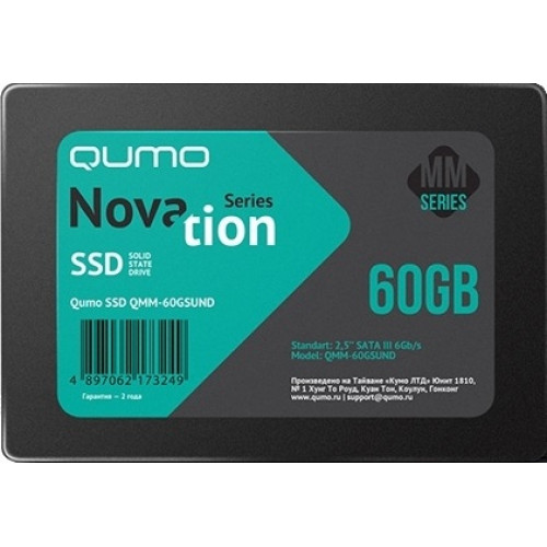Накопитель SSD 60Gb Qumo Novation MMND QMM-60GSUND