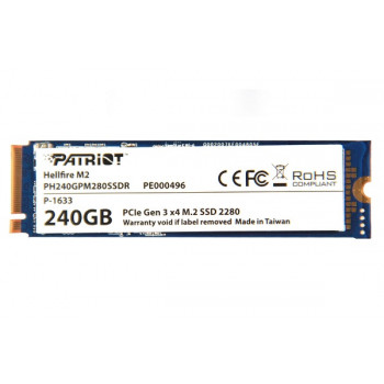 б/у 240Гб SSD M.2 Patriot Hellfire PH240GPM280SSDR