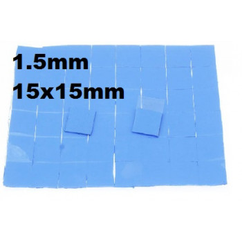 б/у термопрокладка 1.5mm 15x15mm