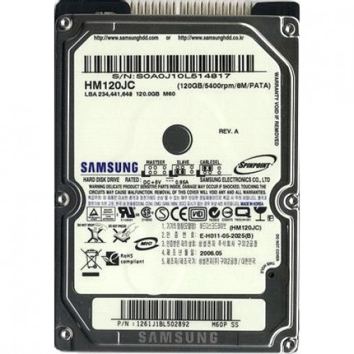 Винчестер 2,5" 120Gb IDE Samsung Spinpoint M60 HM120JC