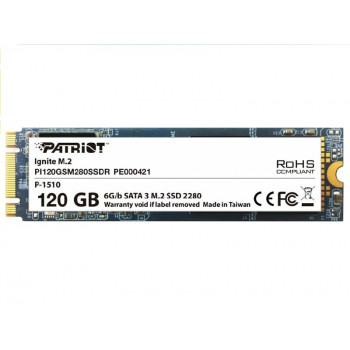 б/у 120Гб SSD M.2 Patriot M2 Ignite
