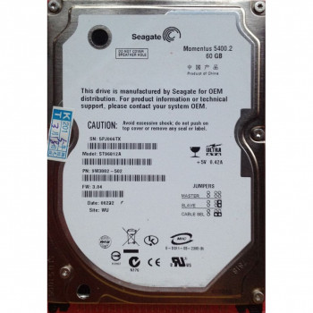 б/у винчестер IDE 2,5" 60Гб Seagate ST96812A