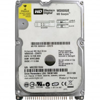 б/у винчестер IDE 2,5" 80Гб WD WD800UE