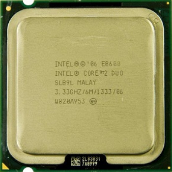 б/у процессор сокет 775 Intel Core2Duo E8600 3,33/6/1333 SLB9L