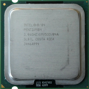 б/у процессор сокет 775 Intel Pentium-4 (519J) 3,06/1/533 SL87L