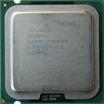 б/у процессор сокет 775 Intel Pentium-4 (570J) 3,8/1/800 SL82U