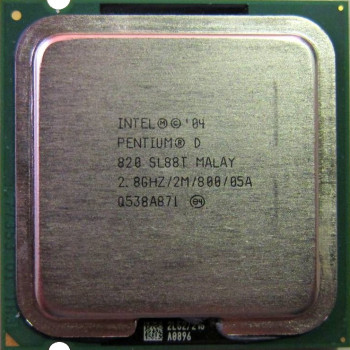 б/у процессор сокет 775 Intel Pentium-D (820) 2,8/2/800 SL88T